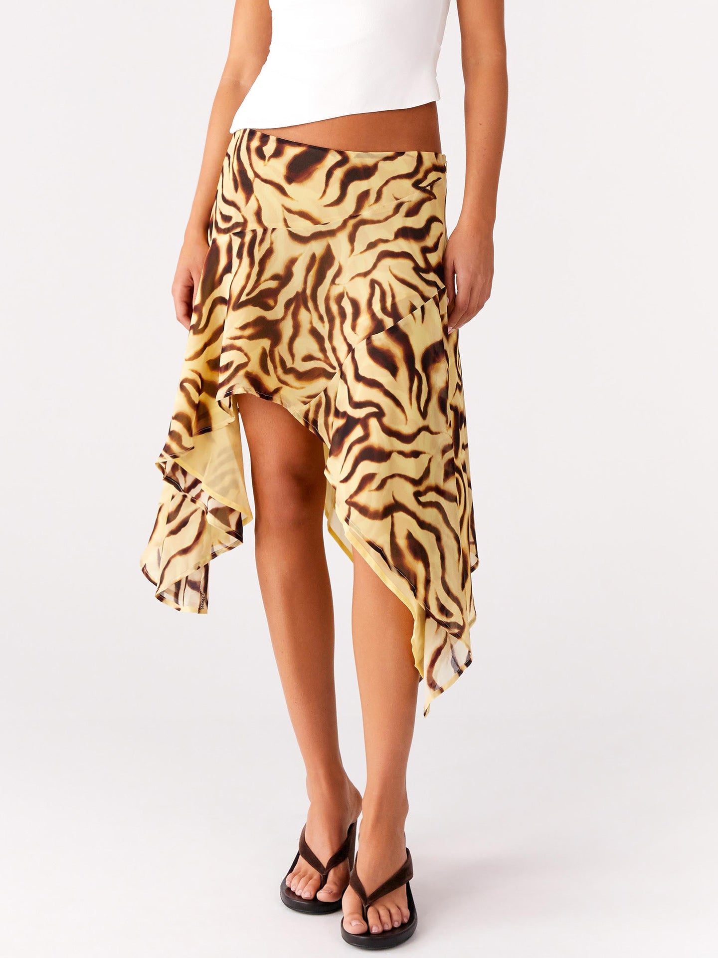 Resort-style European And American Half Skirt New High-waisted Design
