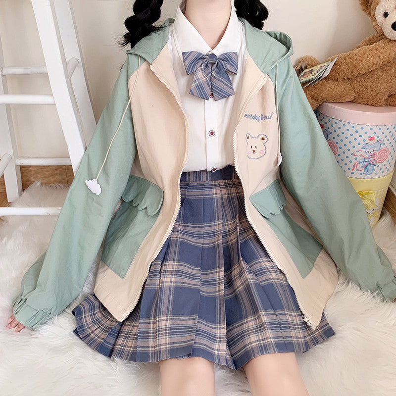 Girl's Spring And Autumn Baseball Jacket