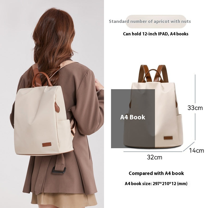 Women's Large-capacity Portable Fashionable Oxford Cloth Backpack