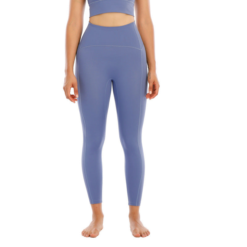 Hip-lifting Skin-friendly Nude Sports Fitness Yoga Women's Cropped Pants
