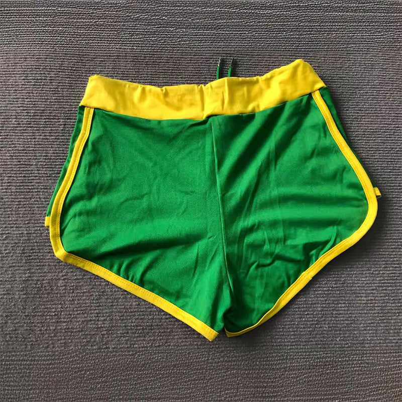 Sexede hotte pigeshorts til stranden, lavtaljede med snøre, taljerede, til kvinder