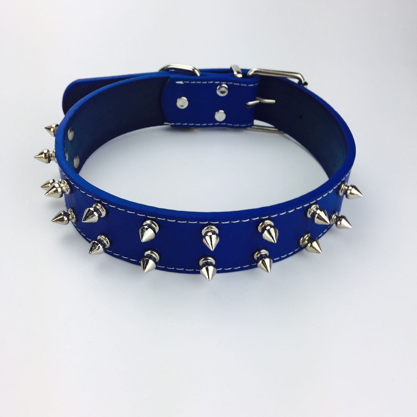 Pet Dog Fashion Simple Solid Color Rivet Collar