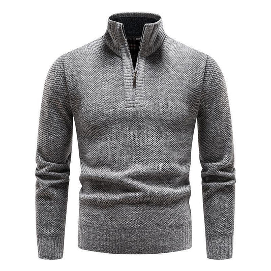 New Style Plush Men's Large High Neck Sweater