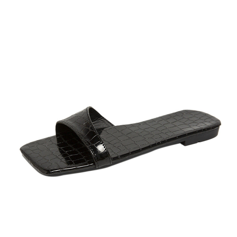 Flat-bottomed Fashion Casual Outing Slippers
