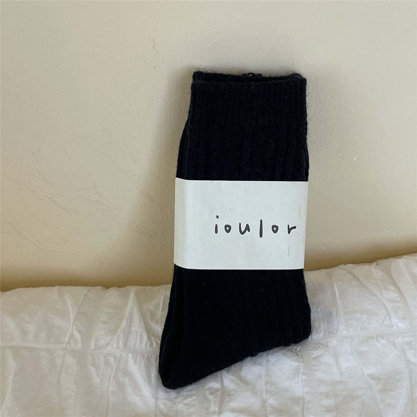 Warm And Thick Japanese Pile Socks Solid Color Mid-tube Socks