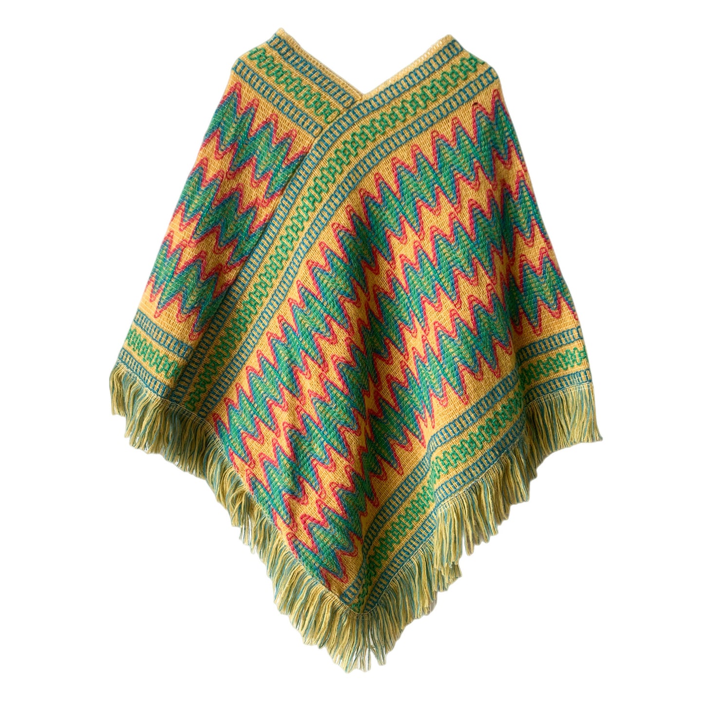 Christmas Women's Red Ethnic Style Pullover Cloak Shawl