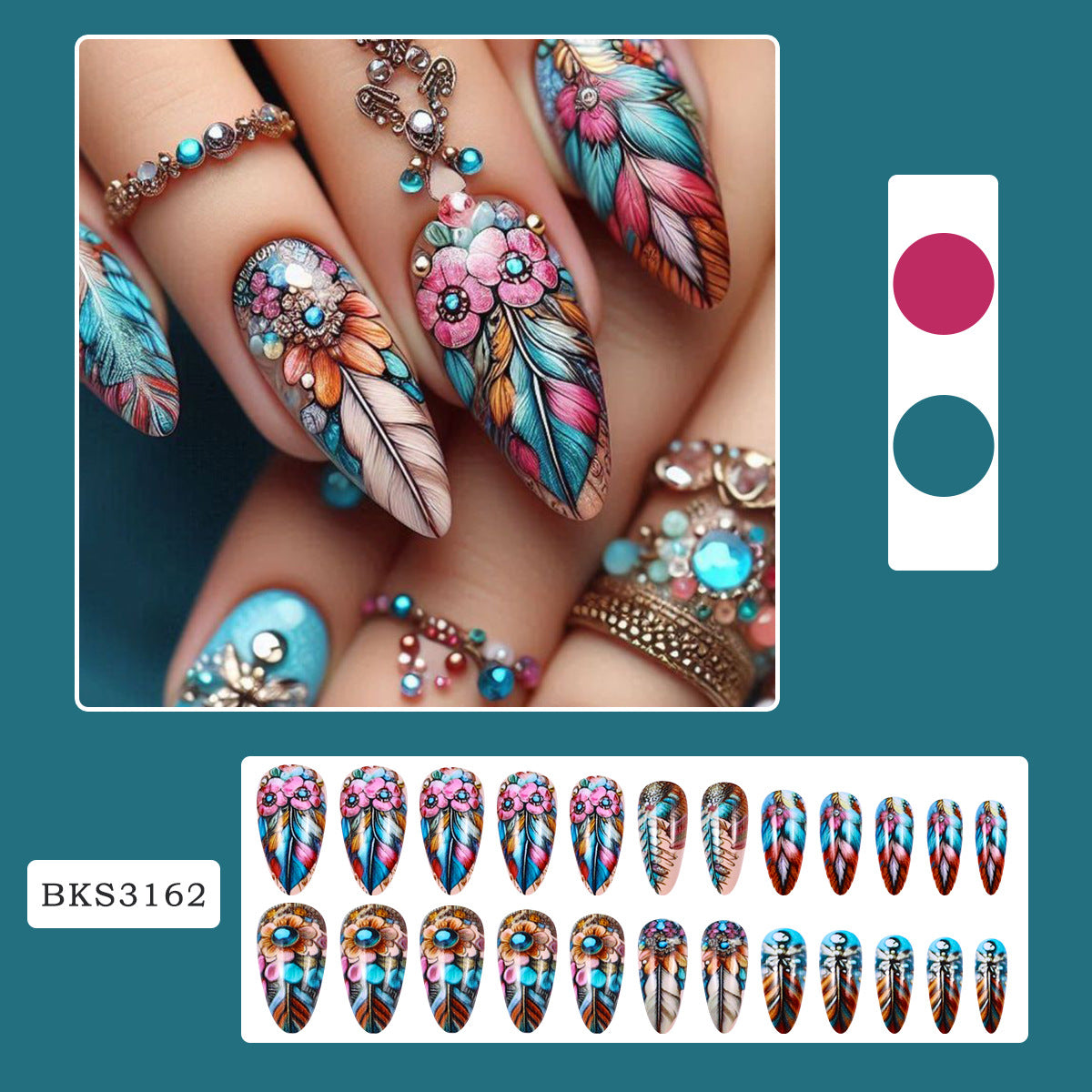 European And American Retro Color Feather Wear Armor
