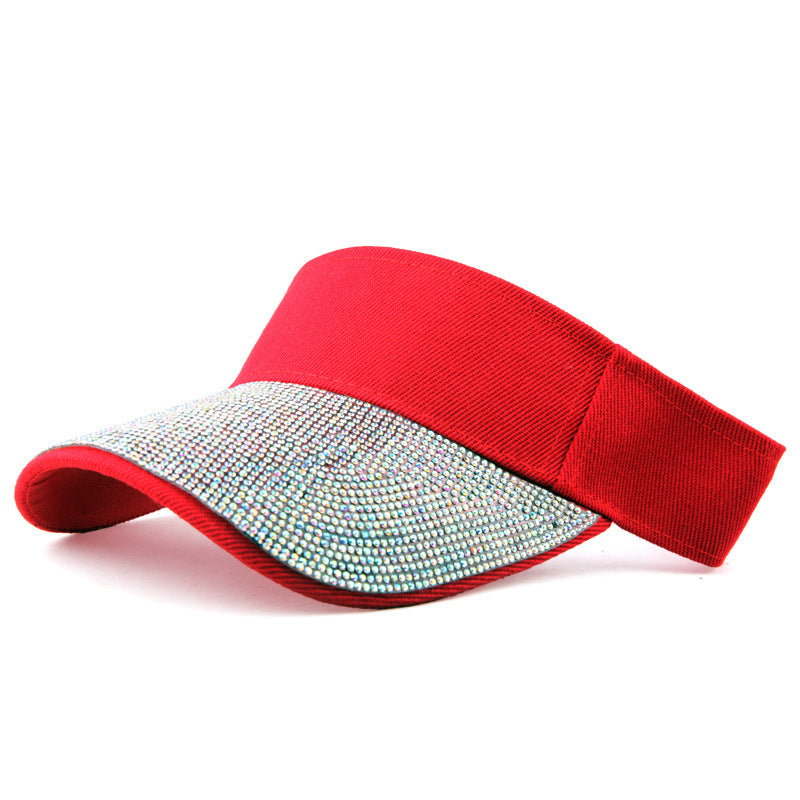 Female Dot Diamond Hollow Top Hat