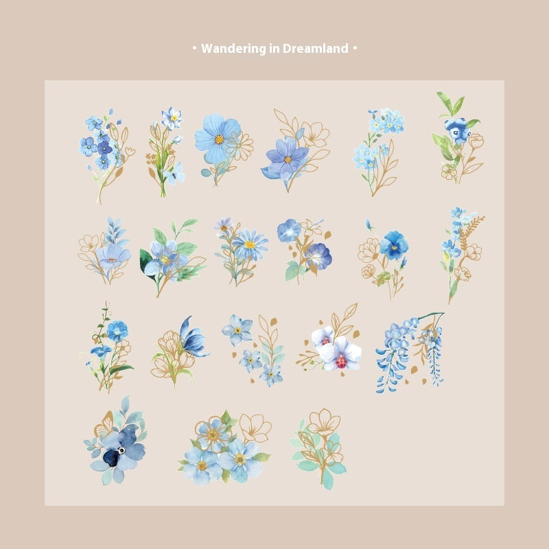 Plant Flowers Journal Decorative Source Material 40 Pieces