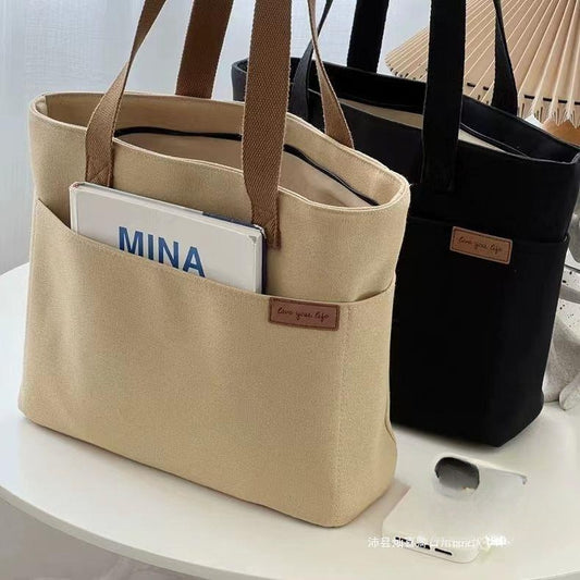 Shoulder Bag Large Capacity Book Holding Student Class Commuting