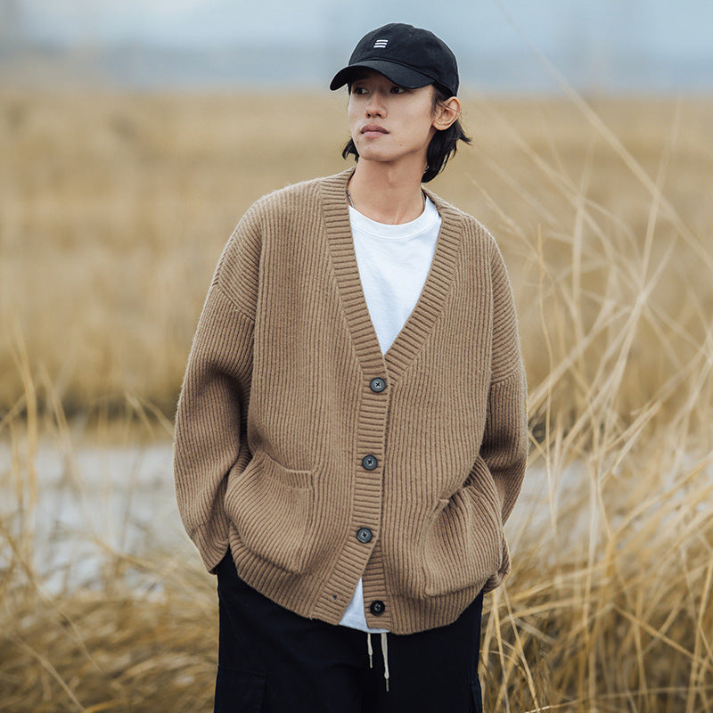 Men's Fashion Loose Chic Knitted Jacket