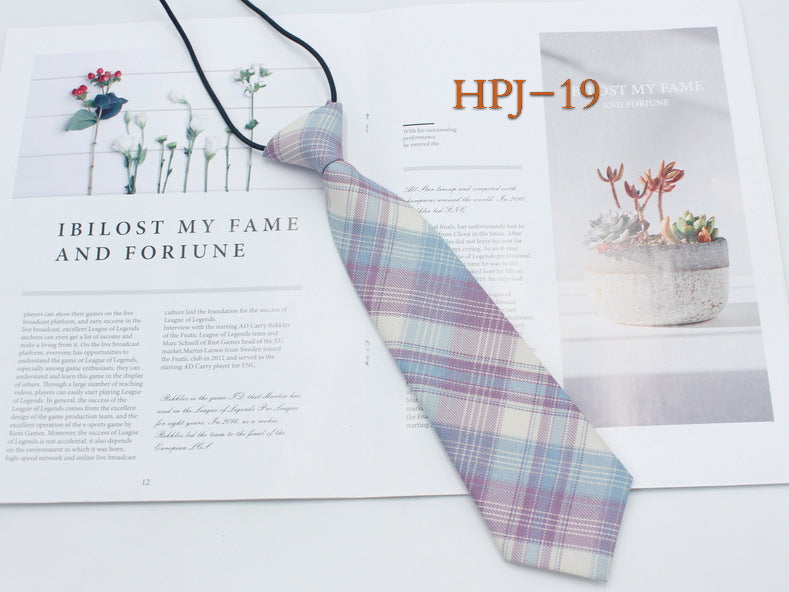 Japanese College Jk Plaid Tie Free Style