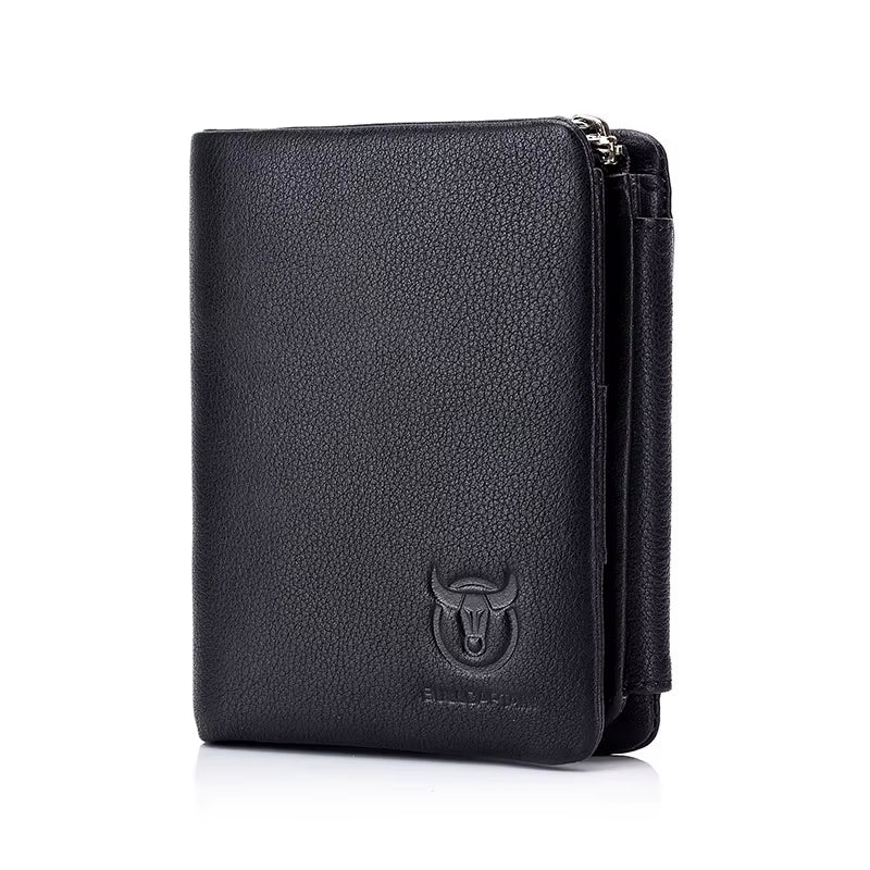 Brand Leather RFID Retro Wallet Men'S Small Zipper Wallet Card Bag Men'S Wallet Clutch