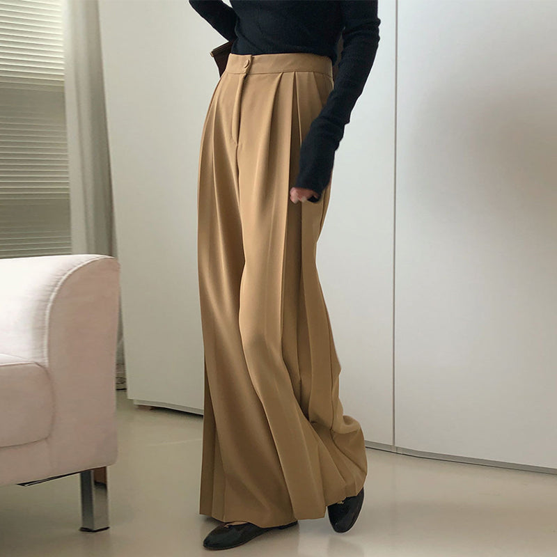Designed Hanging Wide Leg Casual Pants