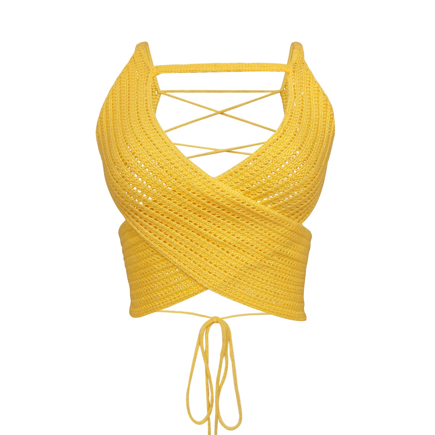 Women's Summer Fashion Wrap Chest Strap Sweater Top