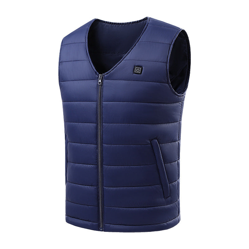 Smart Selvvarmende Vest V-hals USB-opladning
