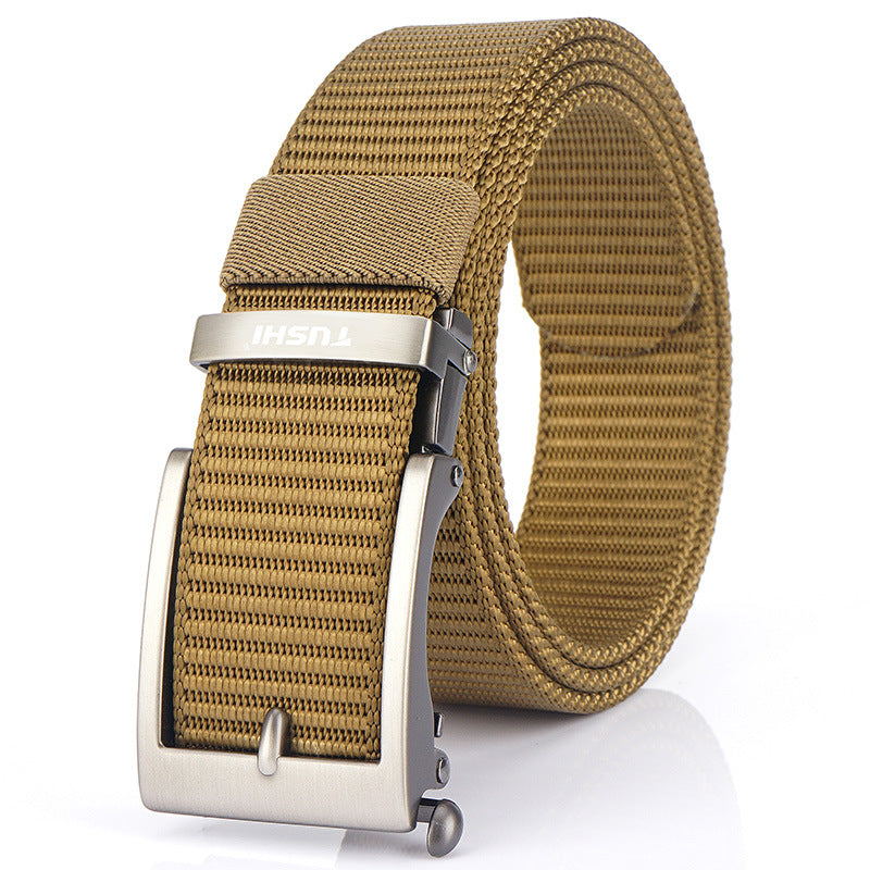 Men's Casual Fashion Automatic Buckle Canvas Belt