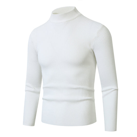 Fashion Personality Male Striped Base Knitted Sweater