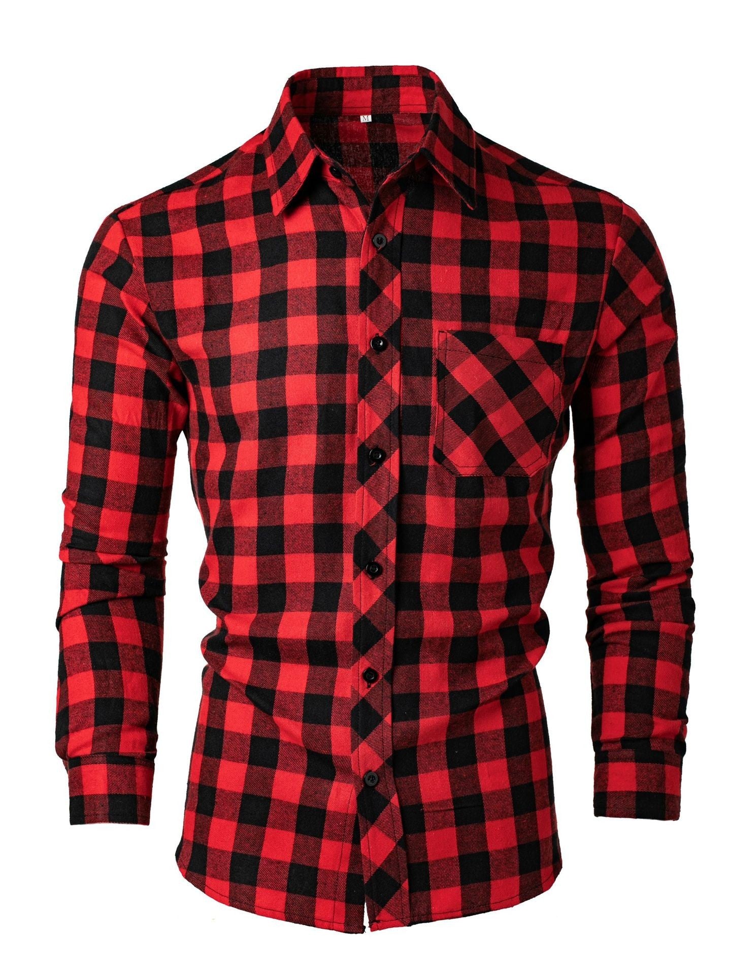 Fashion Casual Printed Slim-fit Lapel Shirt