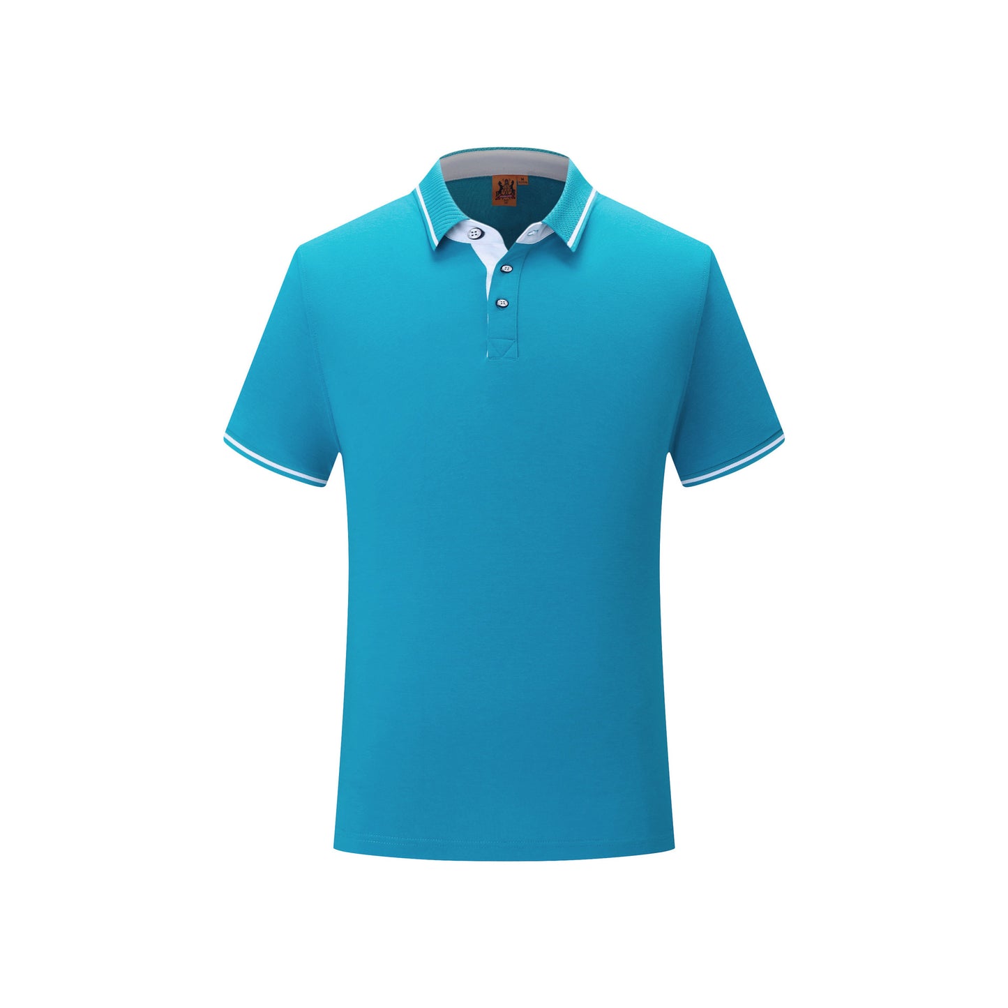 Lapel Embroidery Cotton Short-sleeved T-shirt