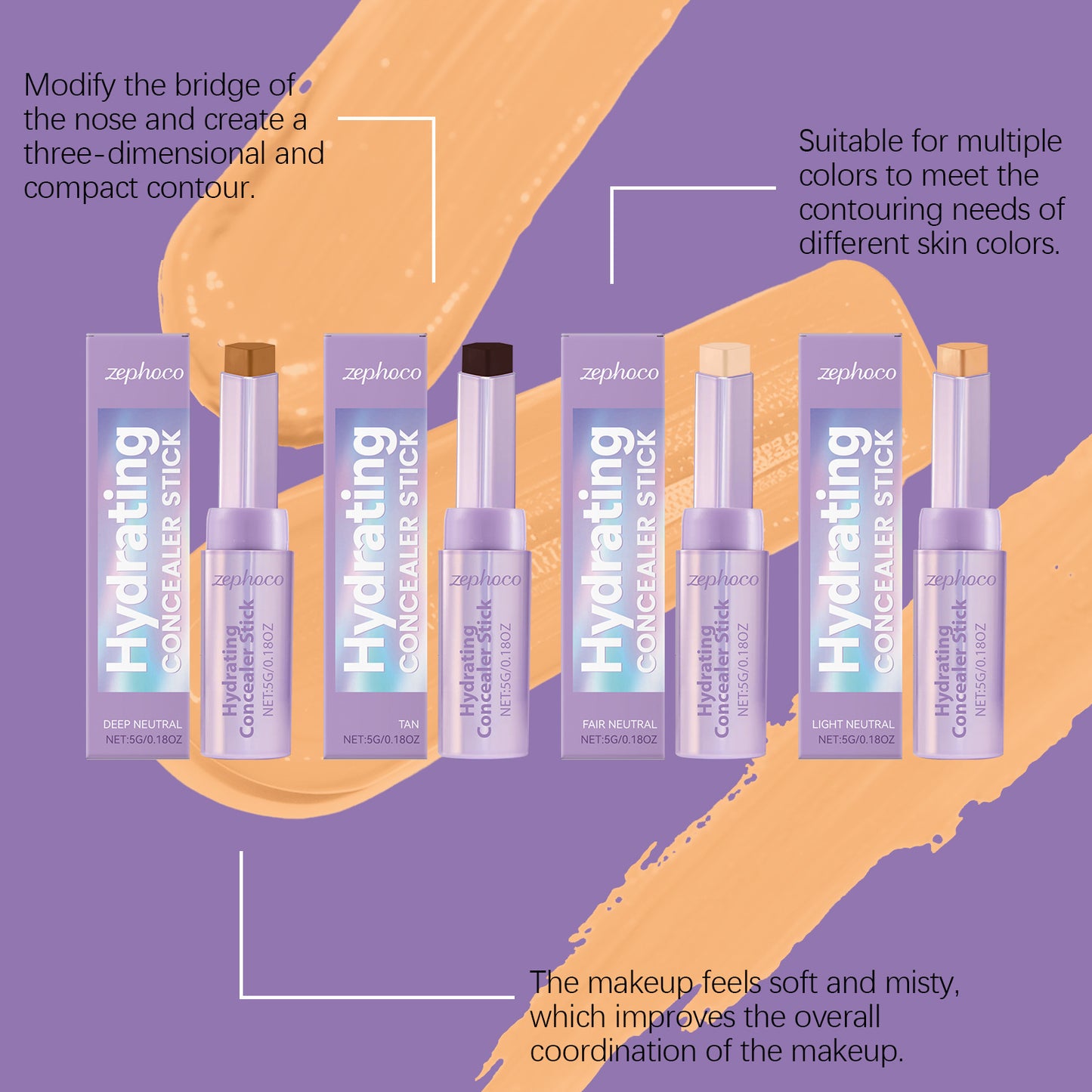 Natural Color Nose Shadow Outline Shading Powder Natural Concealer Three-dimensional Waterproof