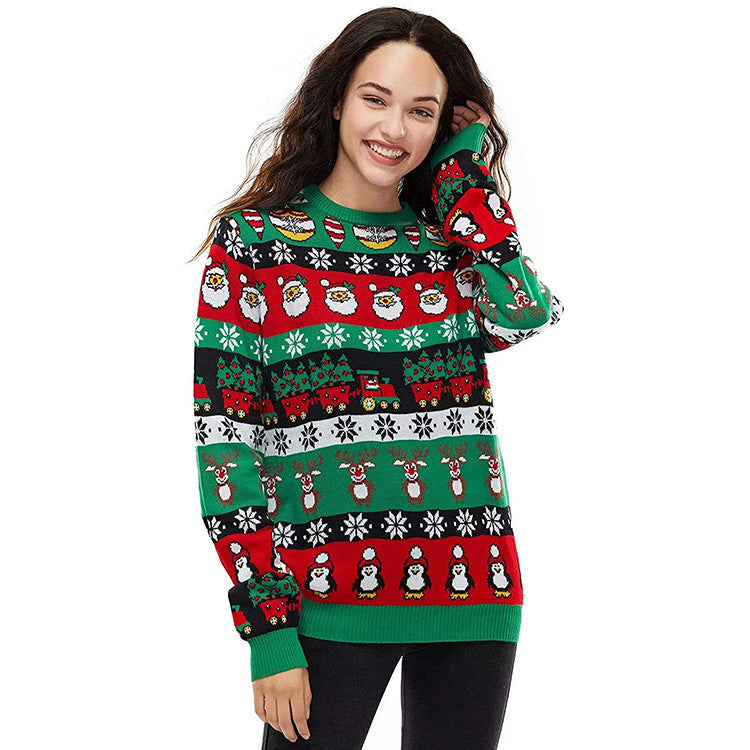 Round Neck Loose Pullover Sweater In Europe And America