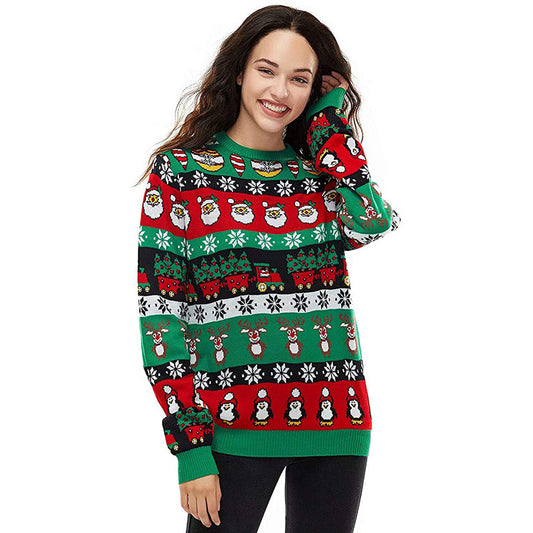Round Neck Loose Pullover Sweater In Europe And America