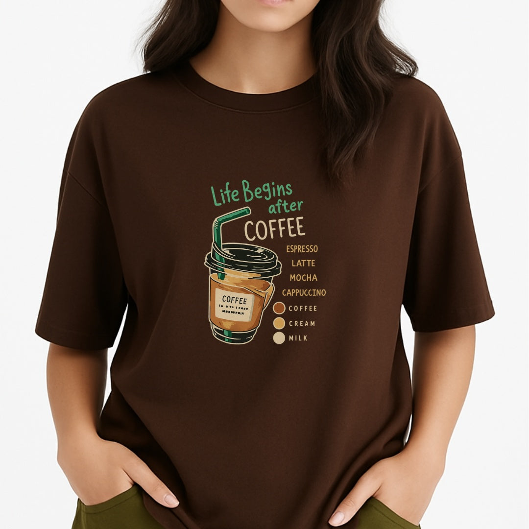 Summer Loose Short Sleeves T-shirt Men's And Women's Round Neck