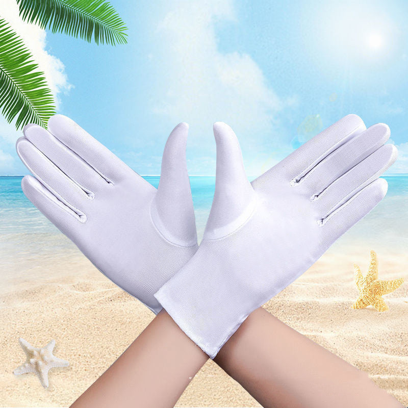 Men's Stretch Breathable Sweat Absorbing Sunscreen Gloves