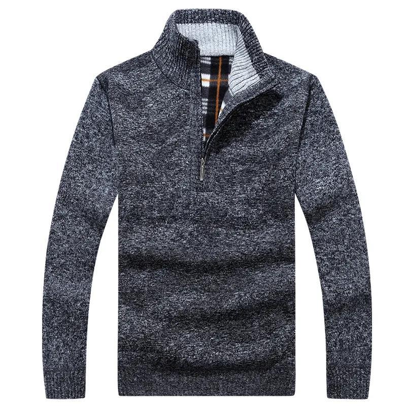 Men's Casual Pullover Half-zip Sweater