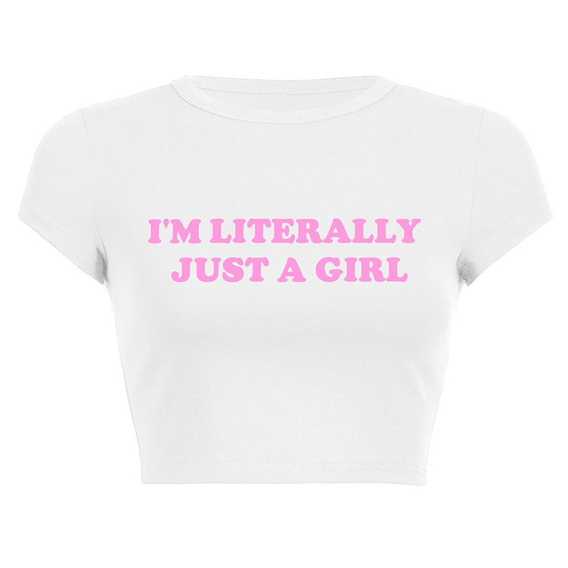 INS personlighed street bogstavtryk kort mavelamelig kortærmet T-shirt