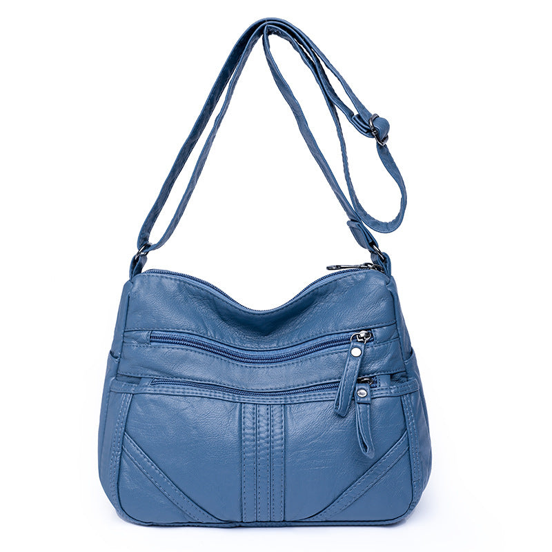 Women's Fashion Soft Leather Large Capacity Shoulder Bag