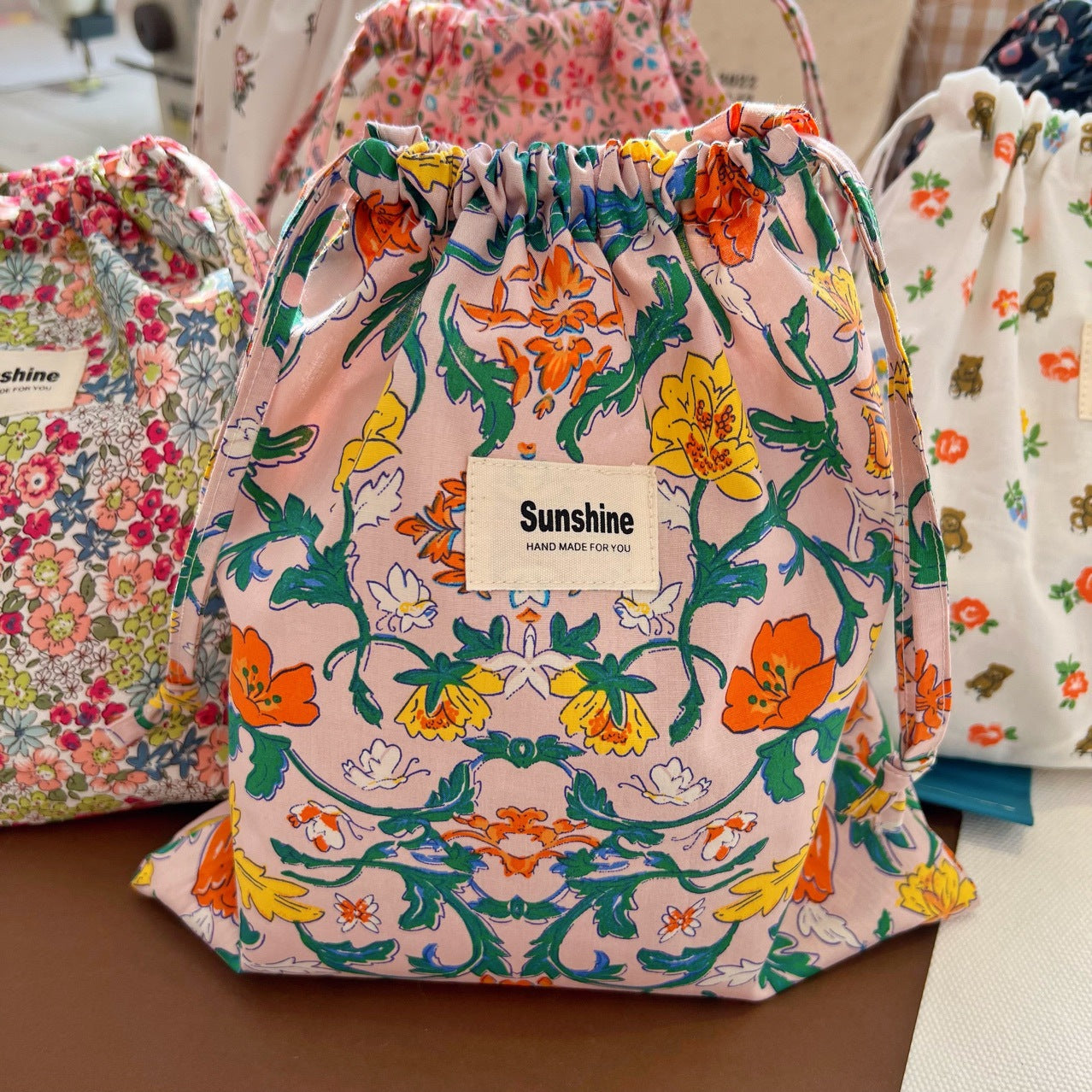 Travel Storage Bag With Drawcord Closure