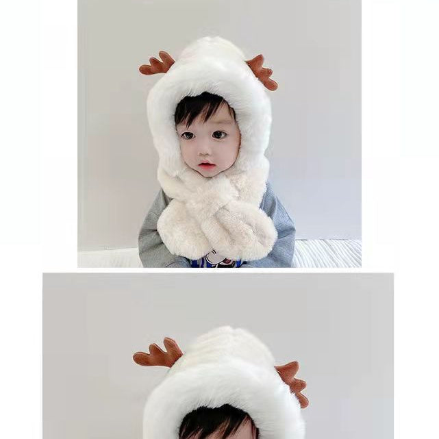 Thickened Warm Baby Plush Cap For Windproof
