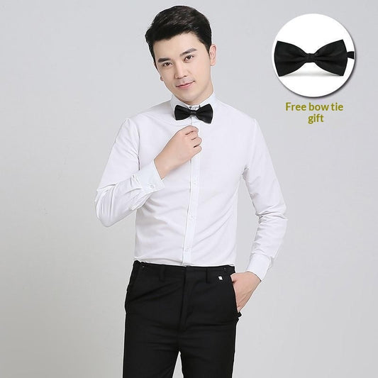 Wedding Dress Choir Performance Shirt Long Sleeve