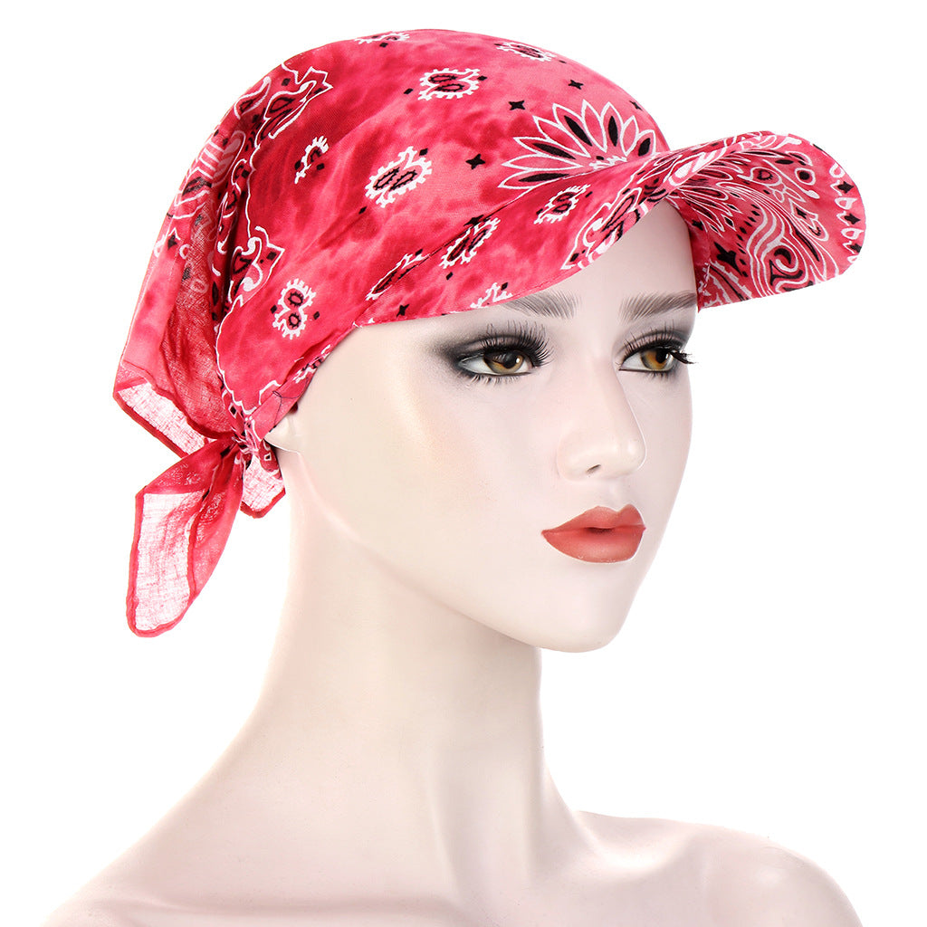 European And American Classic Multi-color Cashew Tie-dye Turban Hat