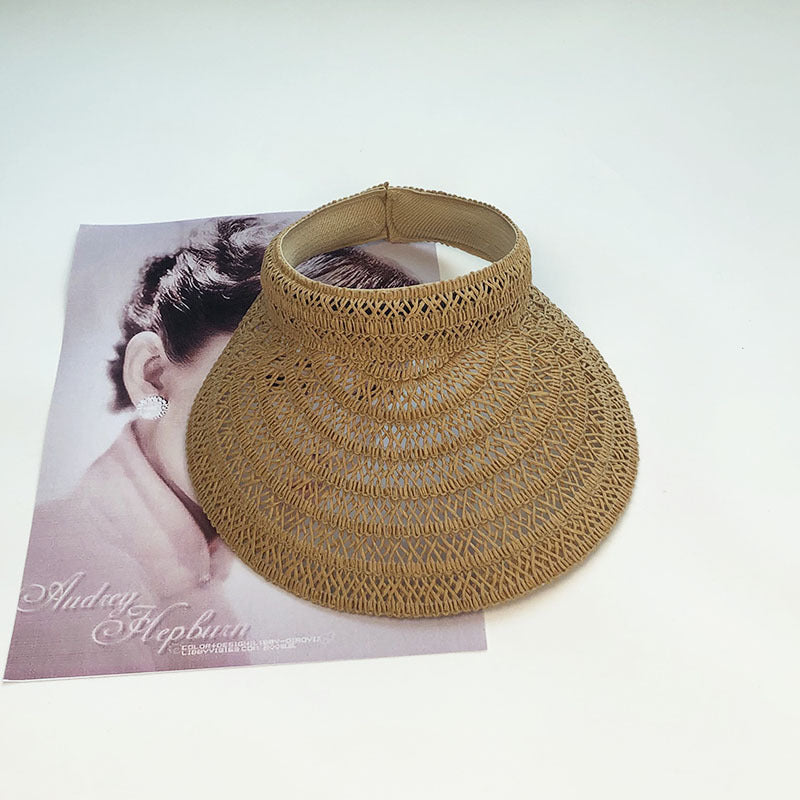 Lace Straw Hat Hollow Headband Hat Sunshade