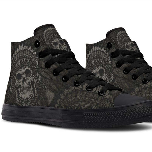 Printed Couple High-top Canvas Shoes
