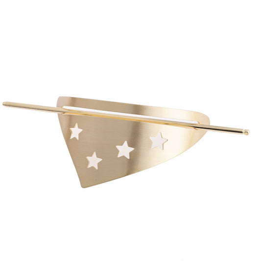Irregular Geometric Triangle Middle Hollow Line Brushed Hairpin Unique Creative Simple Hair Clips Hair Accessories