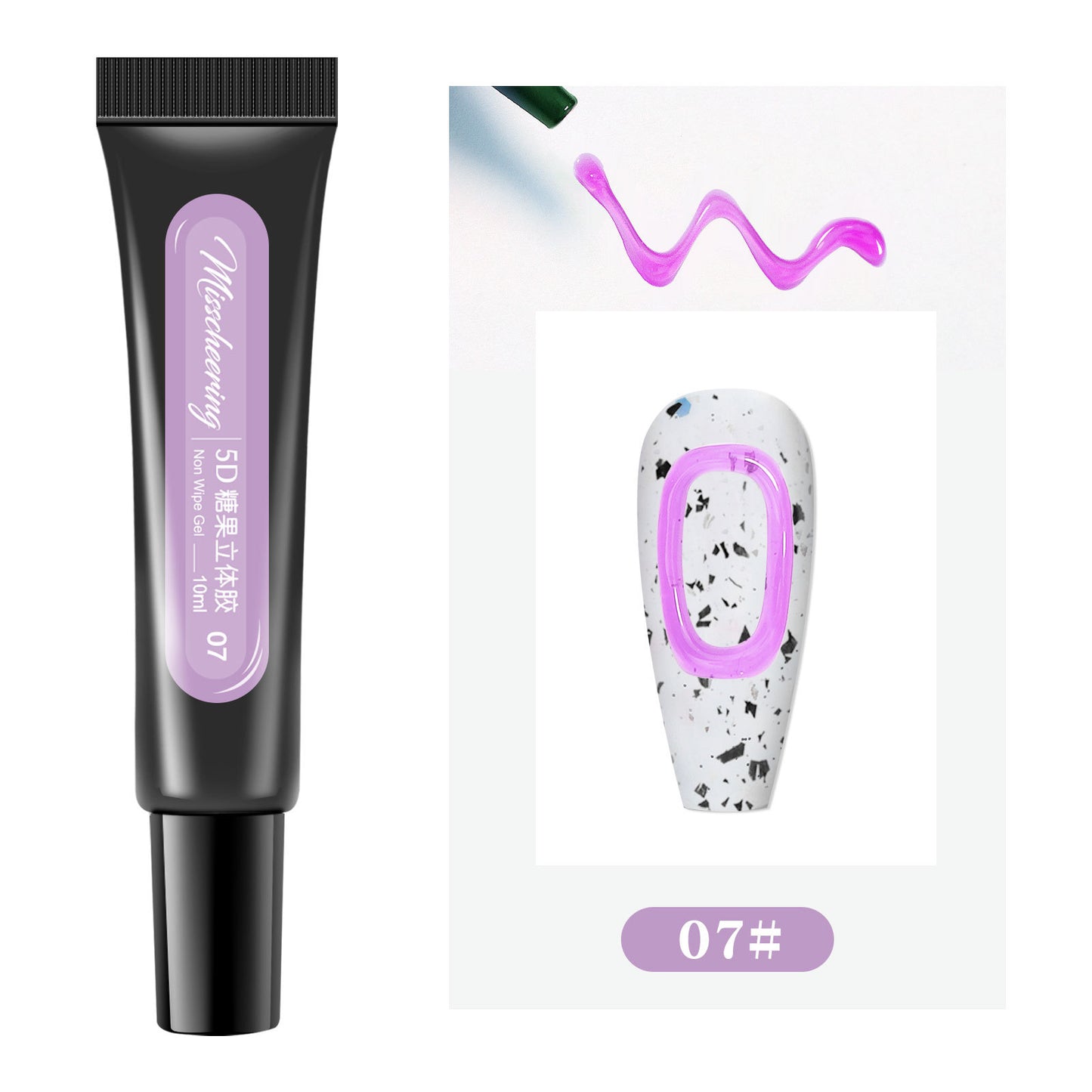 5D Hose Stereoscopic Nail Polish Candy Macaron Jelly Leave-In Gel