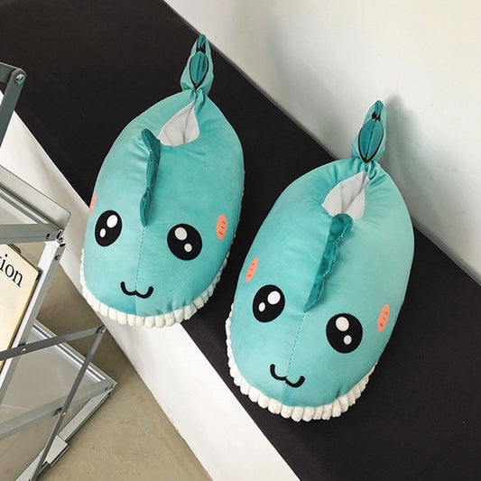 New Couple's Bread Shoes Women's Warm Fleece Cotton Slippers