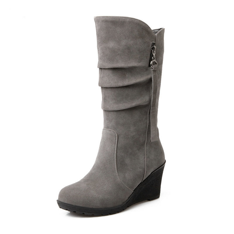 Autumn And Winter Mid-tube Boots Women