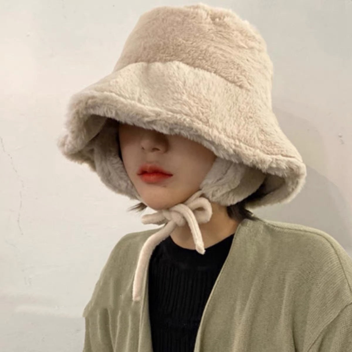 Ladies New Ear Protection Bucket Hat