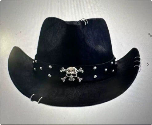 Polyester Retro Jazz Western Cowboy Hat