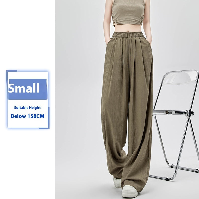 Women's Summer Thin High Waist Loose Casual Wide Leg Pants