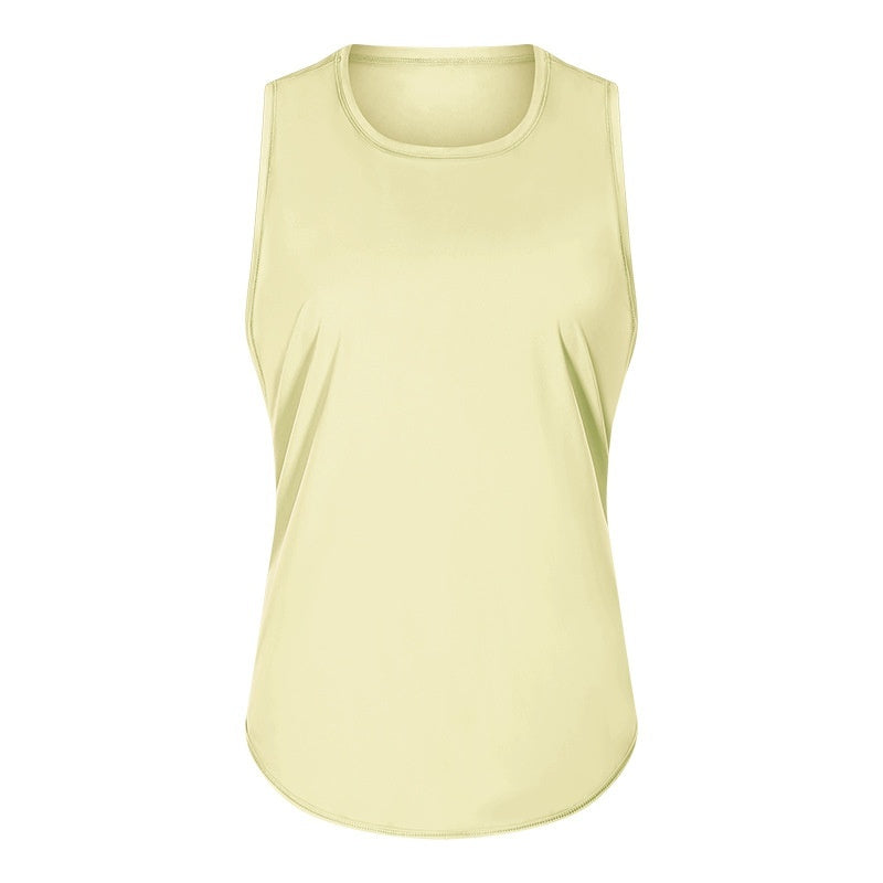 New Yoga Vest Fitness Exercise Sleeveless Blouse Quick-drying Loose Yoga Top