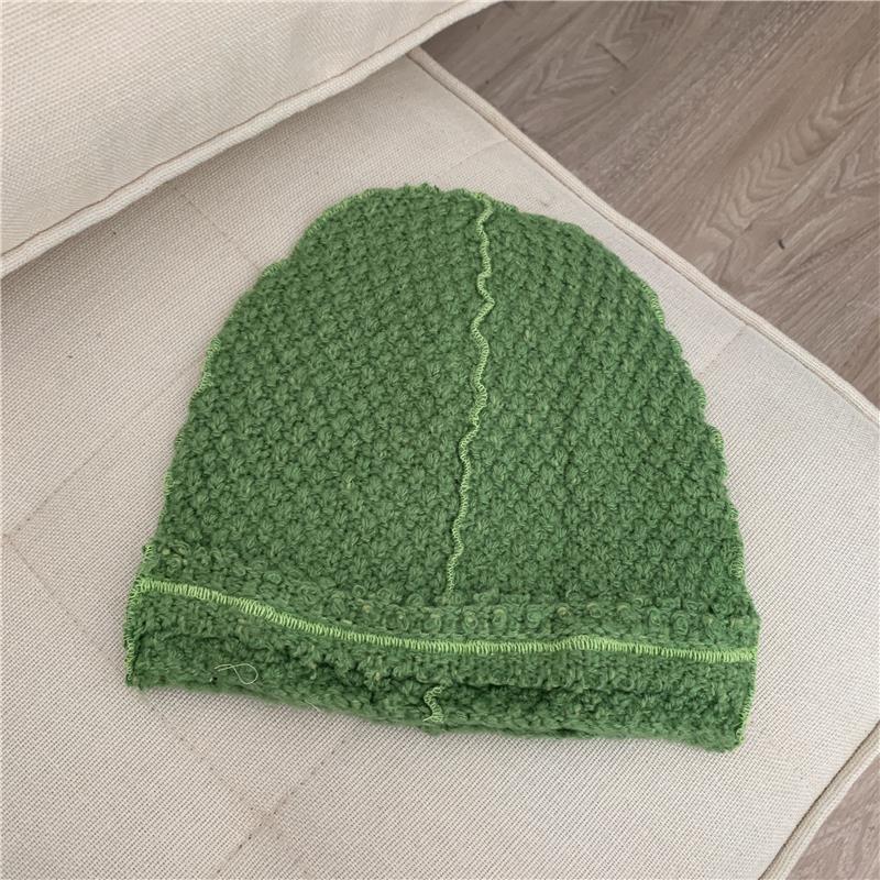 Knitted Wool Hat With Ear Protector