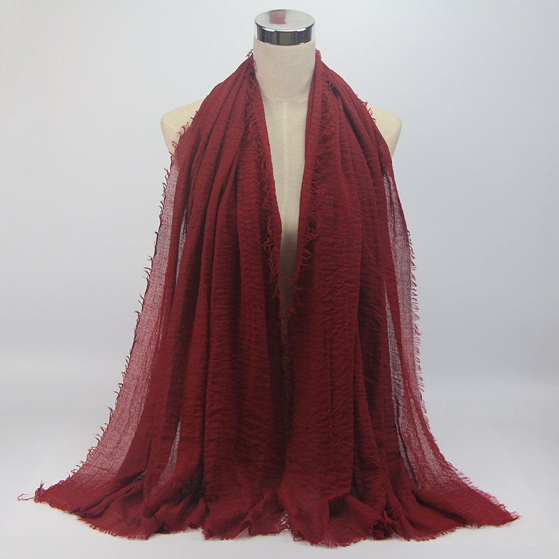 Fashion Vacuum Women's Scarf Cotton Linen Headscarf
