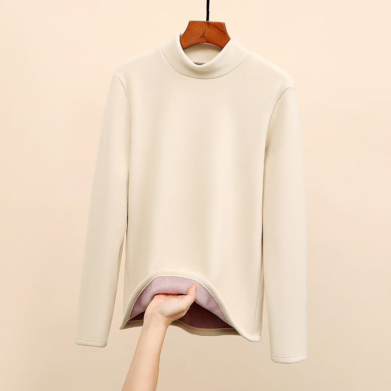 Thickened Inner Wear High-grade Black Collar Warm