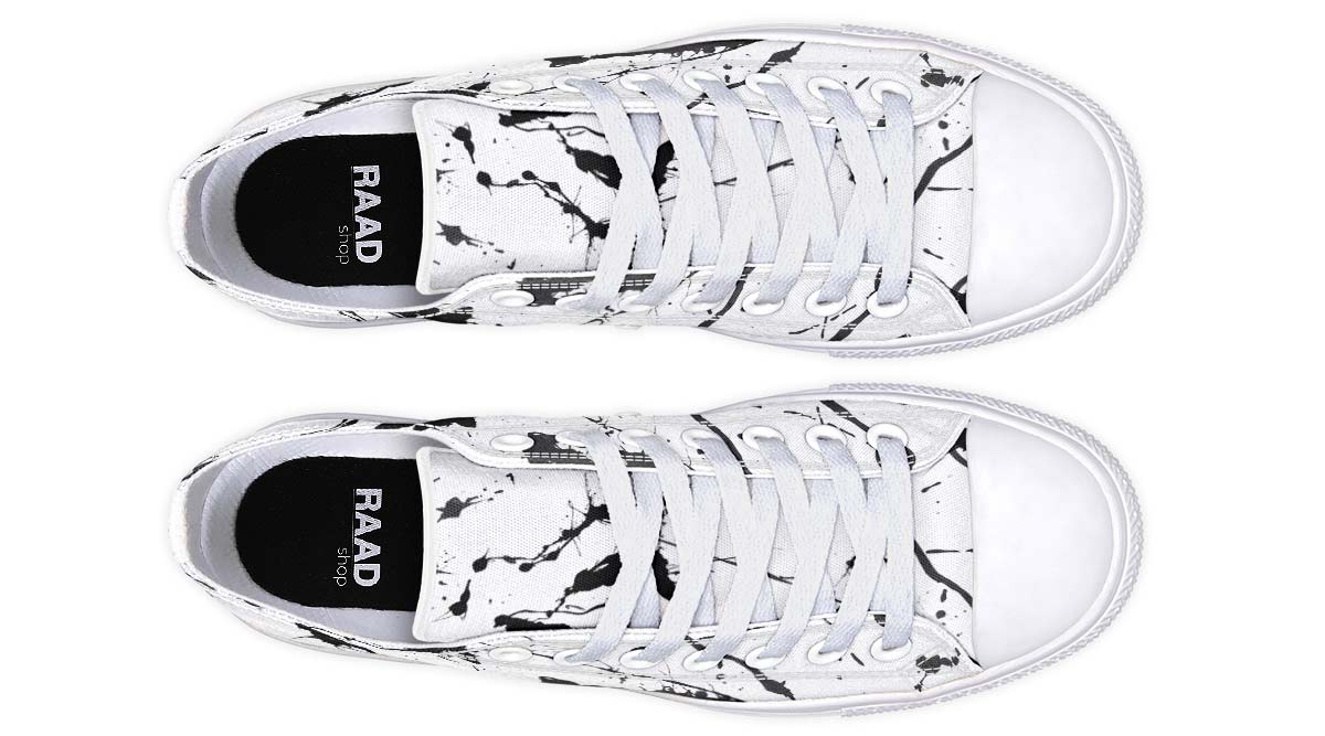 Fashion Print Couple Low-Top Canvas Shoes